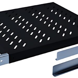 DIGITUS étagère 19", 1U, profondeur:350 mm, pour baies, noir