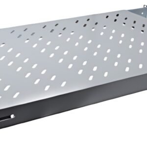 DIGITUS étagère 19", 1 U, Profondeur: 700 mm gris clair