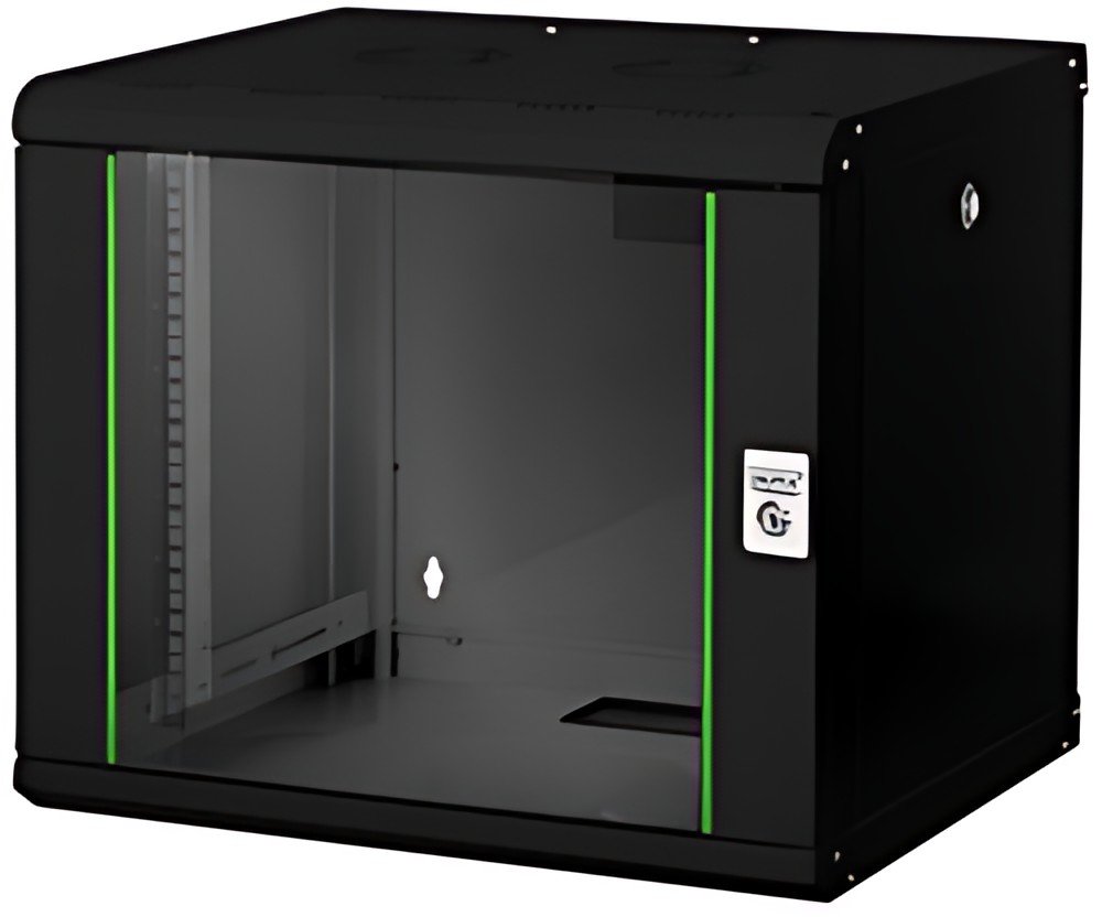 DIGITUS Coffret mural 19" Unique Line, 9 U, noir