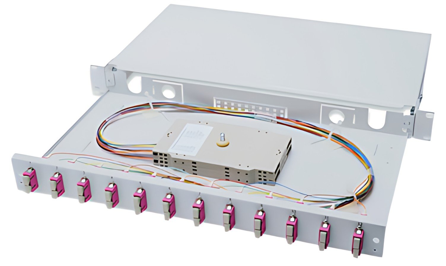DIGITUS boîte d'épissure à fibres optiques OM4, équipée,