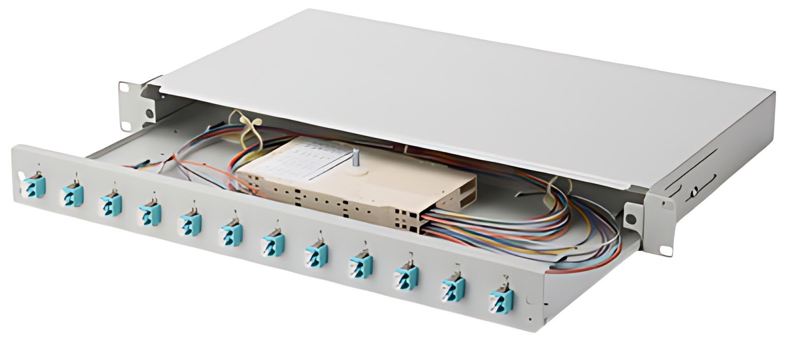 DIGITUS boite d'épissure 19" à fibres optiques, OM3, équipée