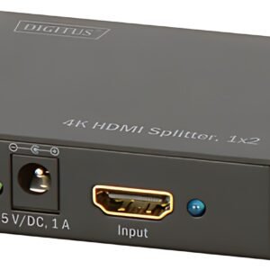 DIGITUS répartiteur 4K HDMI, 2 ports, lecture simultané,noir