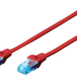 DIGITUS Câble patch, Cat. 5e, U/UTP,  2,0 m, rouge