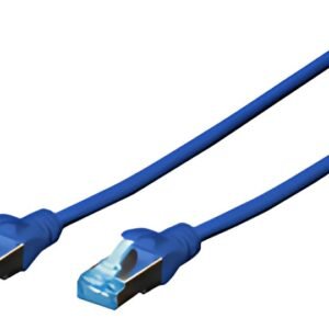 DIGITUS Câble patch Cat. 5e, SF/UTP, 1,0 m, bleu