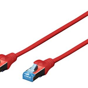 DIGITUS Câble patch Cat. 5e, SF/UTP, 2,0 m, rouge