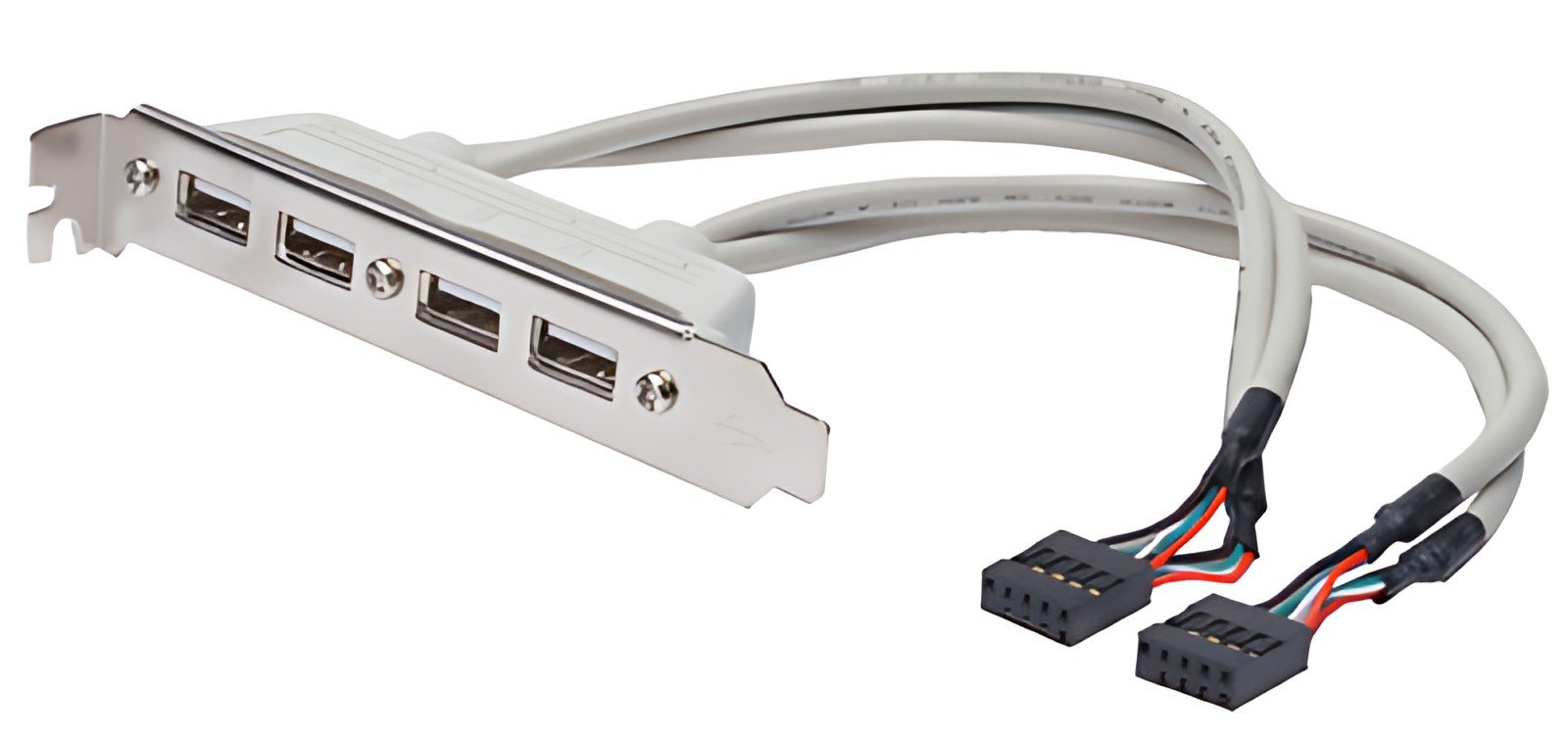 DIGITUS Equerre USB 2.0, 4 x ports USB, 0,25 m