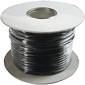DIGITUS Câble téléphonique, 100 m, 6 fils, plat, noir