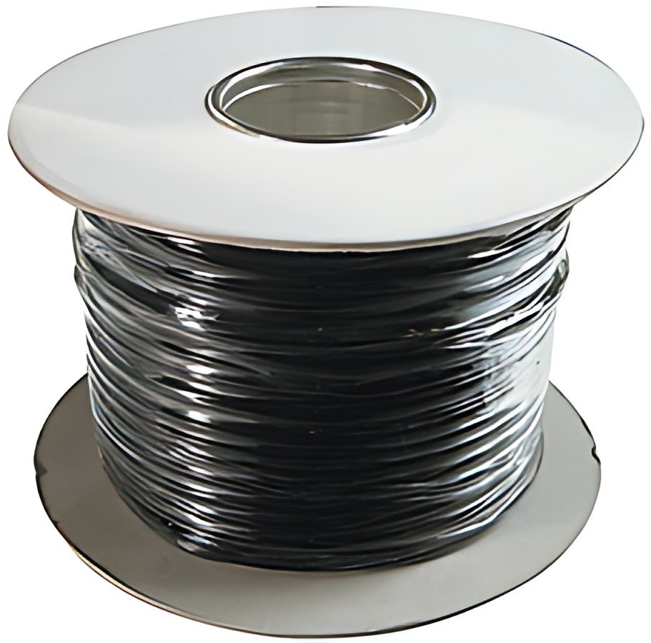 DIGITUS Câble téléphonique, 100 m, 6 fils, plat, noir