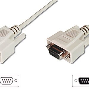 DIGITUS Câble 9 broches Sub-D, mâle - femelle, 10,0 m