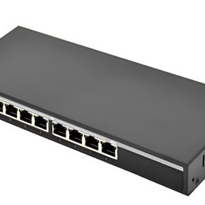 DIGITUS Switch de bureau Gigabit Ethernet PoE, 8 ports