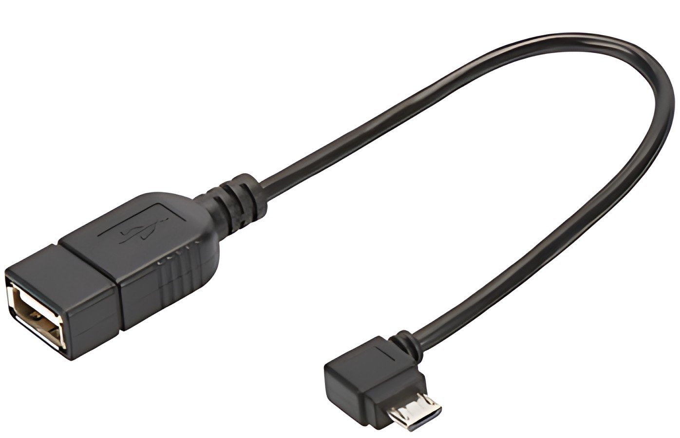 DIGITUS Câble adaptateur USB 2.0, micro USB-B - USB-A, 0,15m