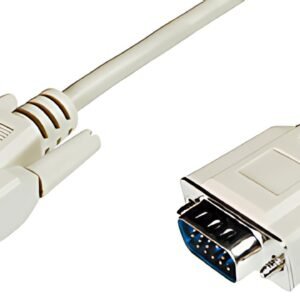 DIGITUS Câble de raccordement pour moniteur VGA, beige, 1,8m