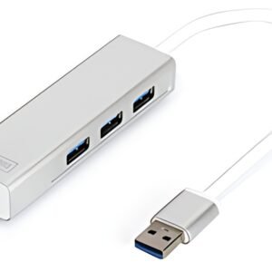 DIGITUS Hub USB 3.0 & adaptateur LAN Gigabit, 3 ports