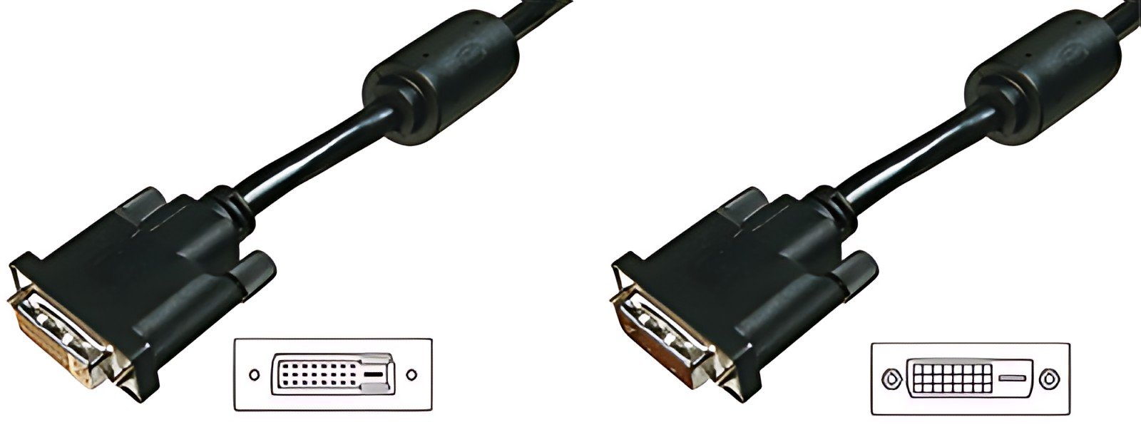 DIGITUS Rallonge DVI, 5,0 m, noir