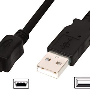 DIGITUS Câble de raccordement USB 2.0, USB-A - USB-B mini,