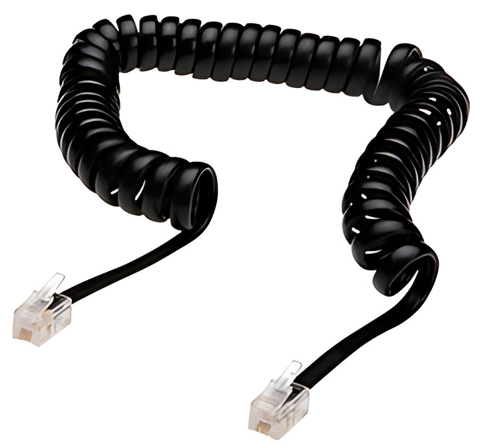 DIGITUS Cordon téléphonique spiralé, RJ10, 4,0 m
