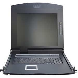DIGITUS Console 19", switch KVM 8 ports, écran TFT 43,18 cm