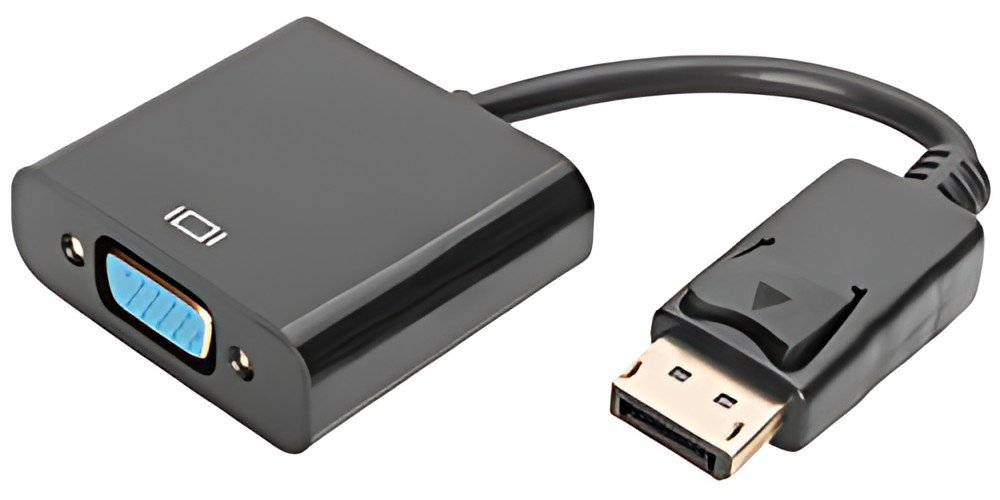 DIGITUS Câble adaptateur, DisplayPort - HD15, 0,15 m, noir