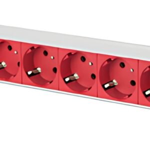 DIGITUS Bloc multiprise 19" 8 ports 1 U, avec parasurtenseur