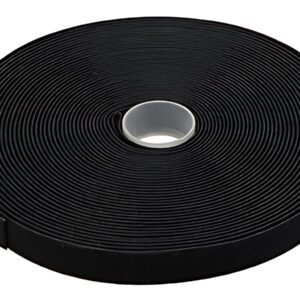 DIGITUS Lien auto-agrippant sur rouleau, 10 m, noir