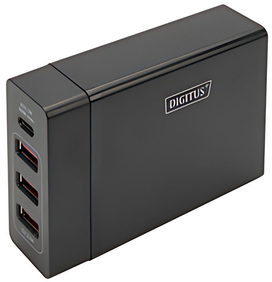 DIGITUS Adaptateur de charge universel USB, 4 ports, noir
