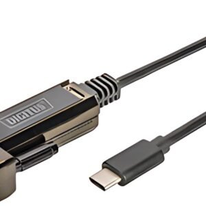 DIGITUS Adaptateur USB 2.0, USB-C - RS232, noir