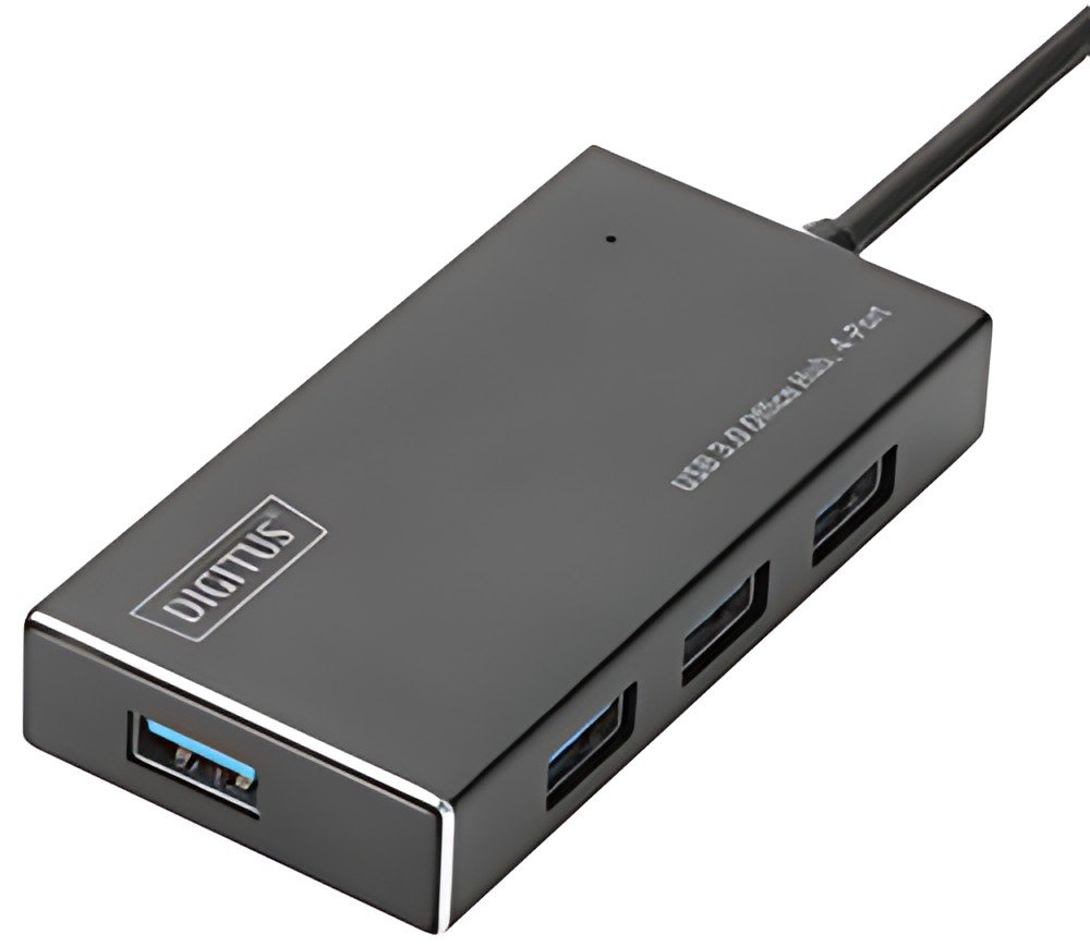 DIGITUS Hub USB 3.0 Super Speed, 4 ports, avec alimentation