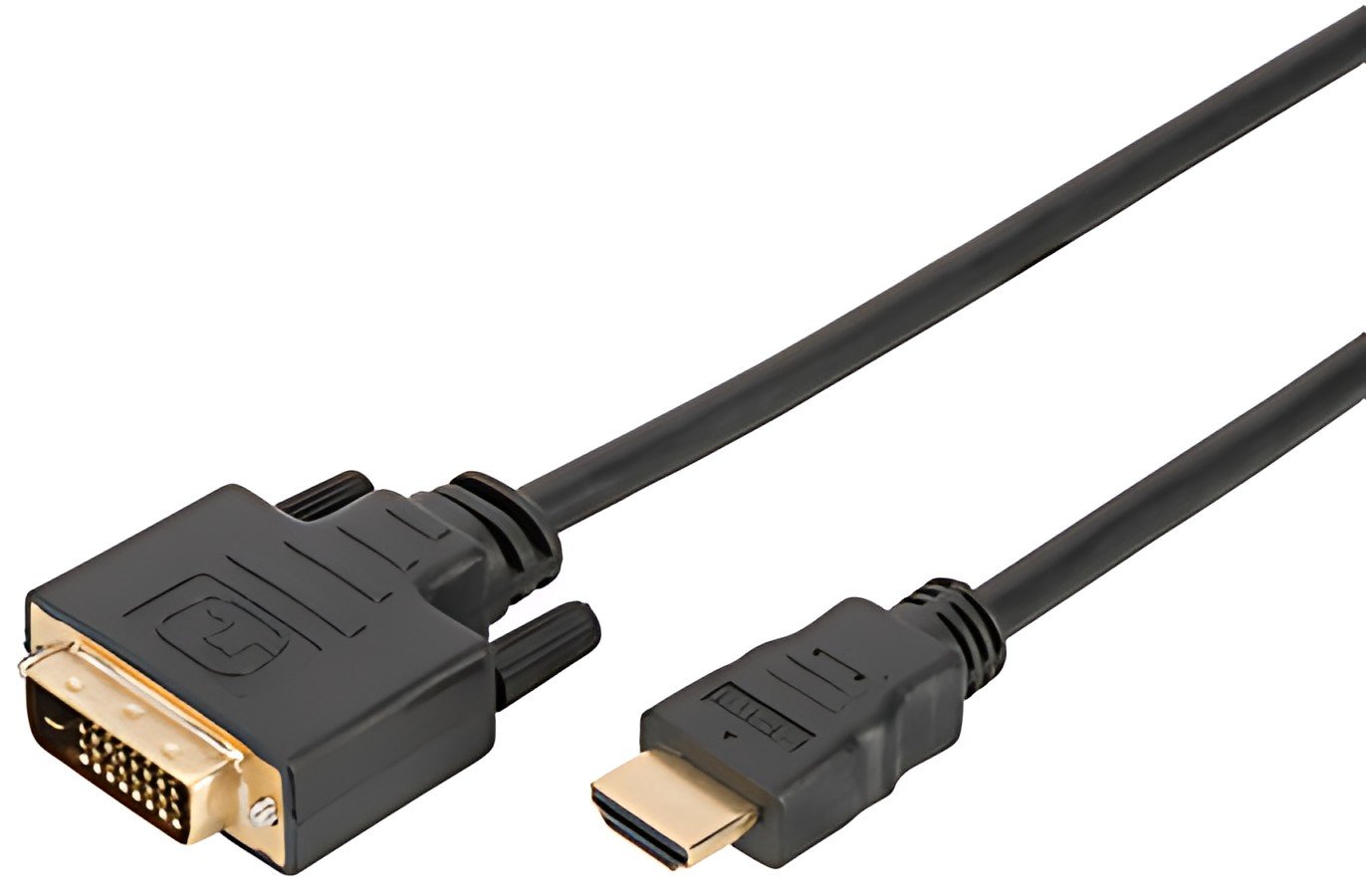 DIGITUS Câble d'adaptateur HDMI, HDMI-A - DVI, 2,0 m, noir