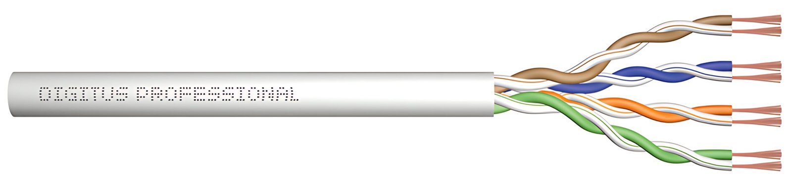 DIGITUS Câble patch non blindé Cat. 6a, U/UTP, 305 m, gris