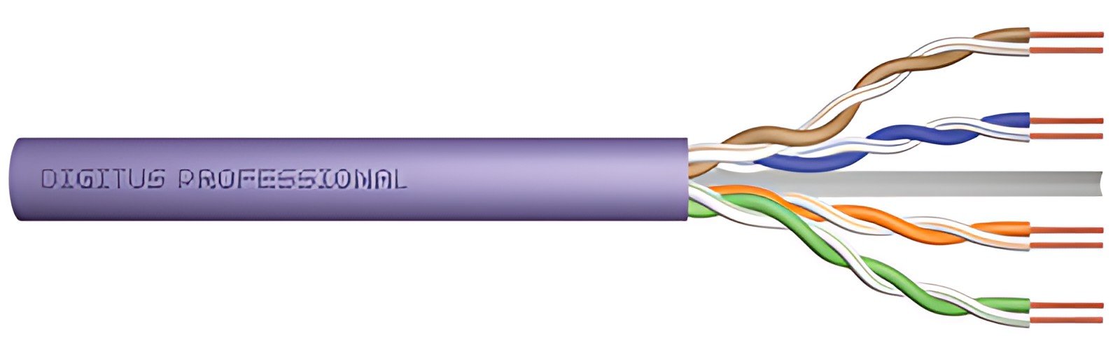 DIGITUS Câble d'installation, cat. 6, U/UTP, 500 m, violet