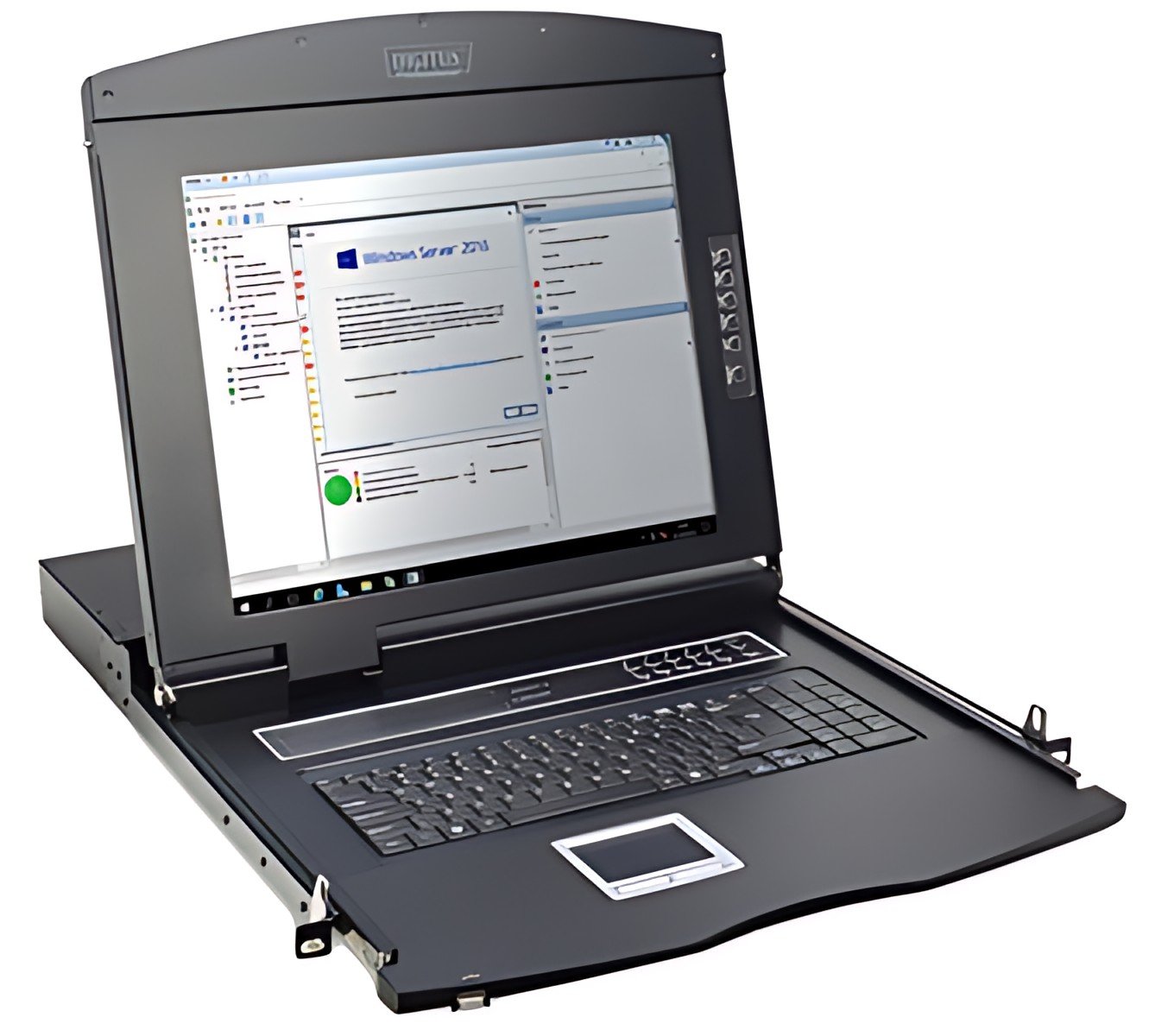Console DIGITUS 19" avec commutateur KVM, 16 ports, avec moniteur TFT