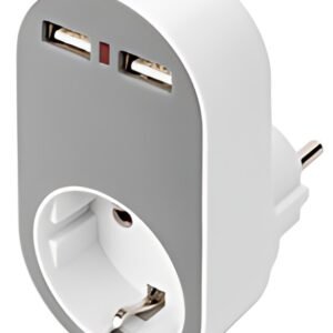 Adaptateur de prise universel DIGITUS avec 2 x USB-A