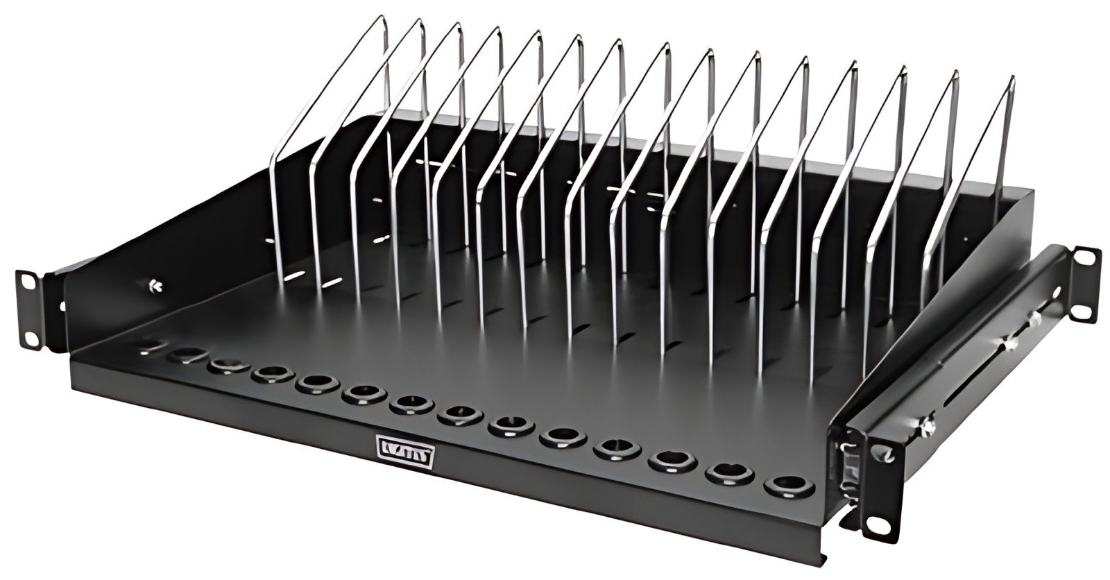 DIGITUS Tablette télescopique 19", noir (RAL 9005)