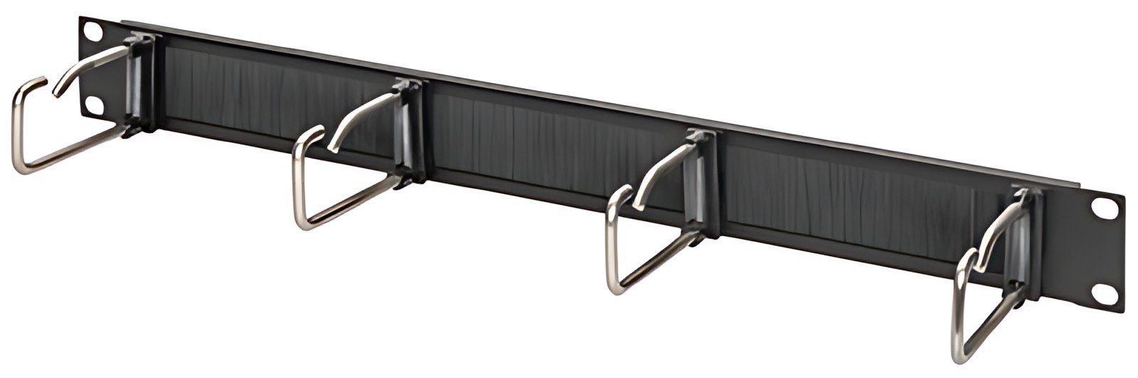 DIGITUS Panneau de rangement 19", 1U, 5 guide-cables, noir