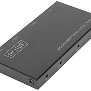 DIGITUS Répartiteur HDMI extra-plat, 1x2, 4K/60 Hz, noir