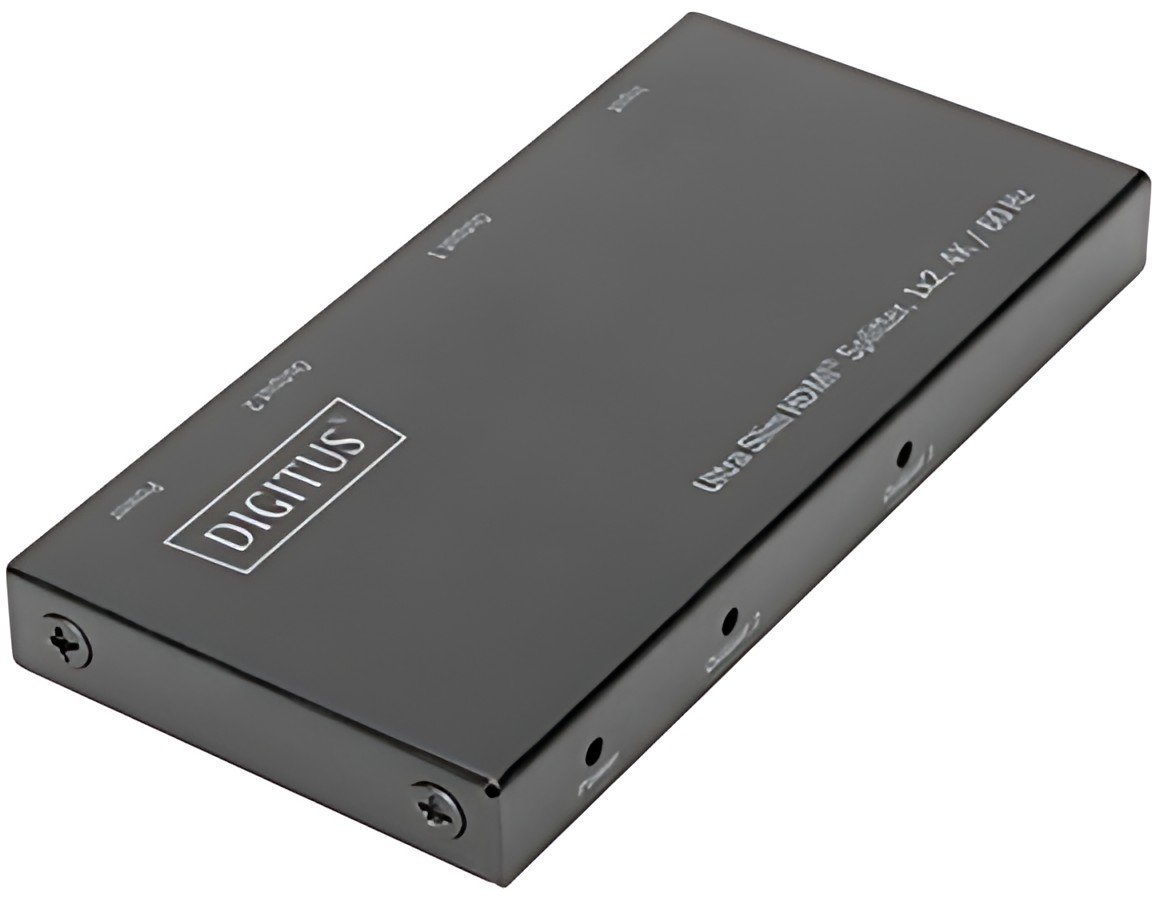 DIGITUS Répartiteur HDMI extra-plat, 1x2, 4K/60 Hz, noir