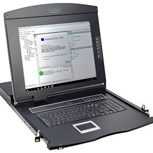DIGITUS 19" Modulare Konsole mit KVM-Switch, 1-Port