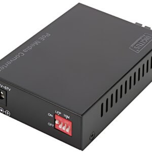 DIGITUS Convertisseur média Gigabit PoE, RJ45/SC, multimode