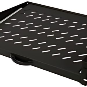 DIGITUS Etagère amovible pour montage fixe 19", 2U, noir