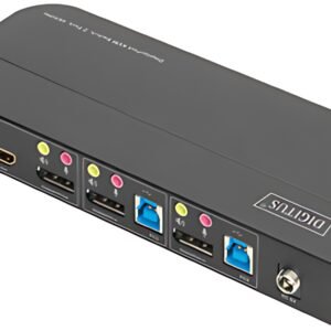 DIGITUS Commutateur KVM, 2 ports, 2x entrée DP, 1x sortie DP