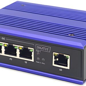 DIGITUS Commutateur Gigabit industriel PoE Switch, 4 ports