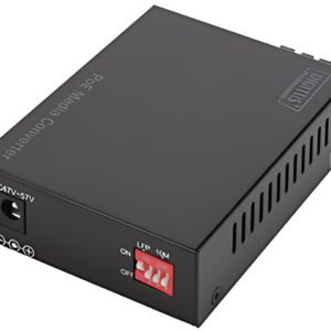 DIGITUS Convertisseur médias Gigabit PoE, RJ45 / SC, SM, PSE