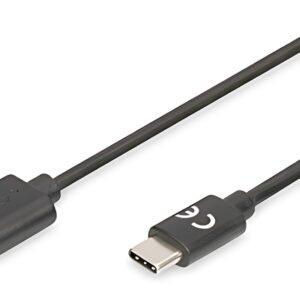 DIGITUS Câble de connexion USB 2.0, USB-C - USB-A, 1,0 m