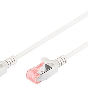 DIGITUS Câble de brassage Slim, Cat.6, U/UTP, 3,0 m, gris