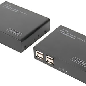 DIGITUS Kit d'extension KVM HDMI 2.0, HDBase T, 100 m