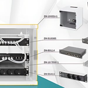 DIGITUS Pack réseau de 10", 6 U, (L)312 x (P)300 mm