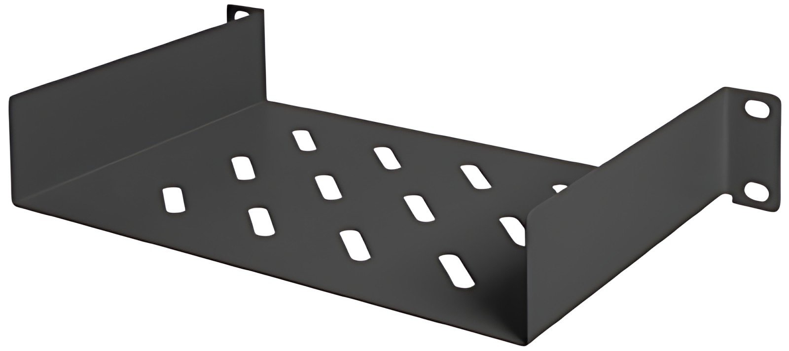 DIGITUS Etagère 10", 1U, noir RAL 9005