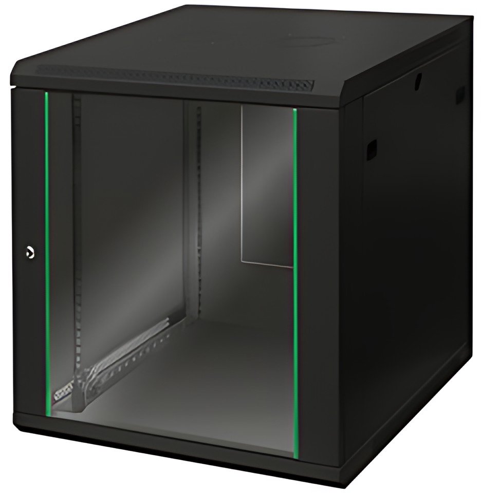 DIGITUS Boîtier mural 19" Dynamic Basic, 12 U, noir