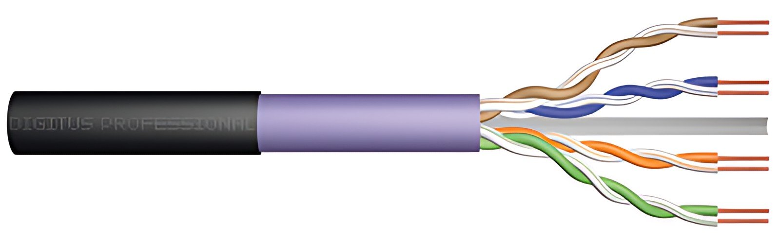 DIGITUS Câble d'installation, Cat.6, U/UTP, 500 m, simplex
