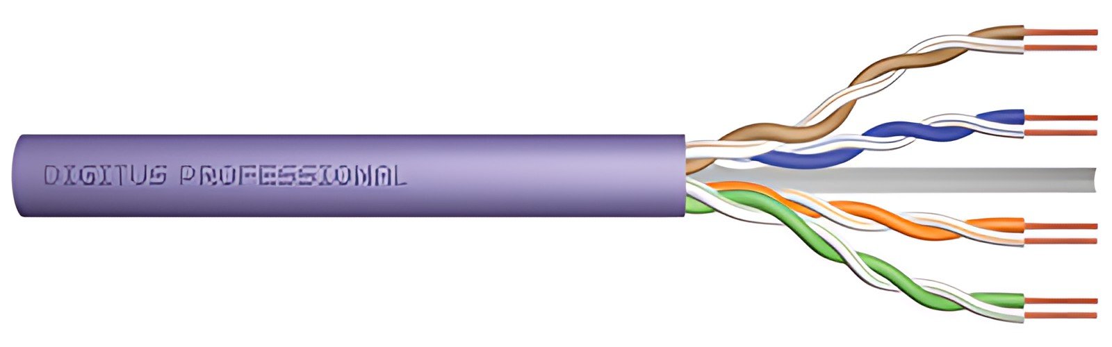 DIGITUS Câble d'installation, Cat.6, U/UTP, 305 m, simplex
